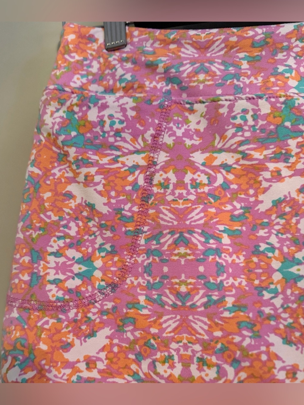 Soybu Pink Orange Teal Athletic Skort with Multicolor Print Size Small - Picture 2 of 7